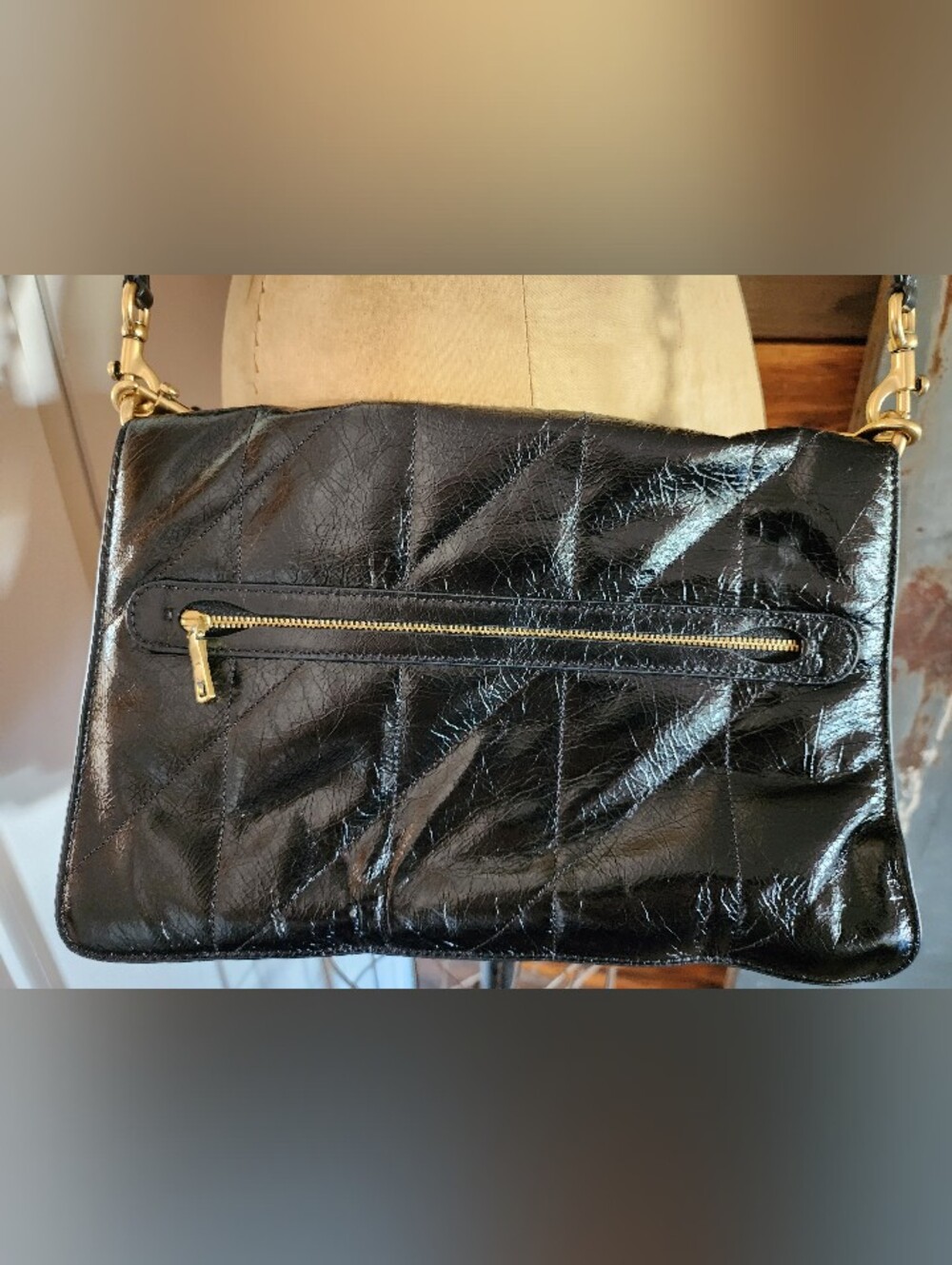 Coach Tabby 35 Black Quilted Leather Shoulder Bag - Picture 4 of 12